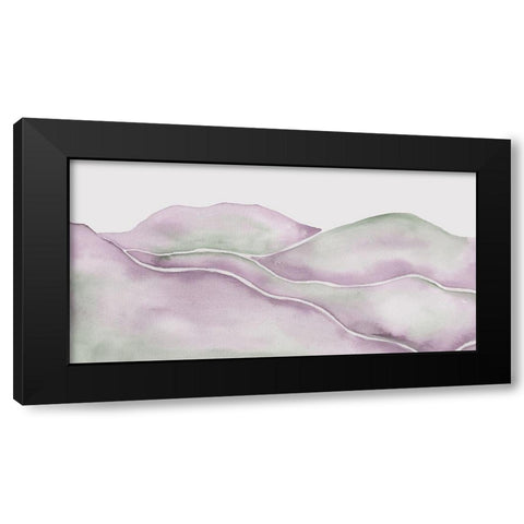 Lavender Seas 2 Black Modern Wood Framed Art Print by Varacek, Pam