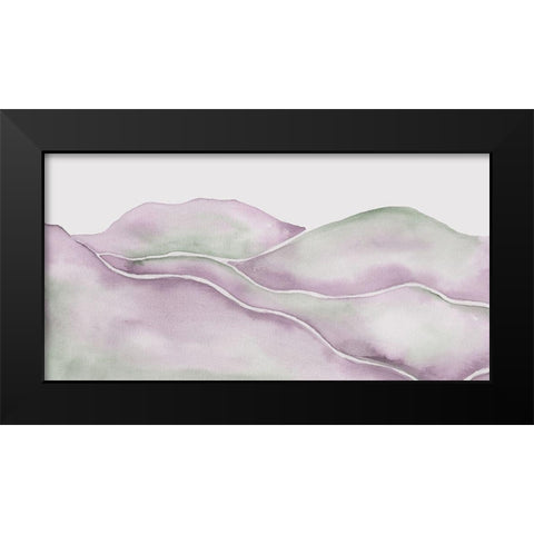 Lavender Seas 2 Black Modern Wood Framed Art Print by Varacek, Pam