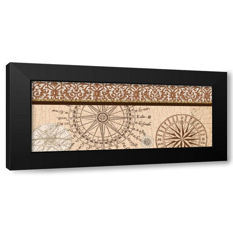 Wonders Of The World Black Modern Wood Framed Art Print with Double Matting by Allen, Candace