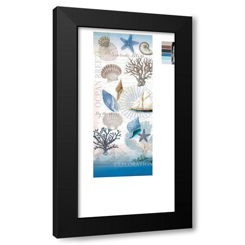 By The Seashore Black Modern Wood Framed Art Print with Double Matting by Allen, Candace