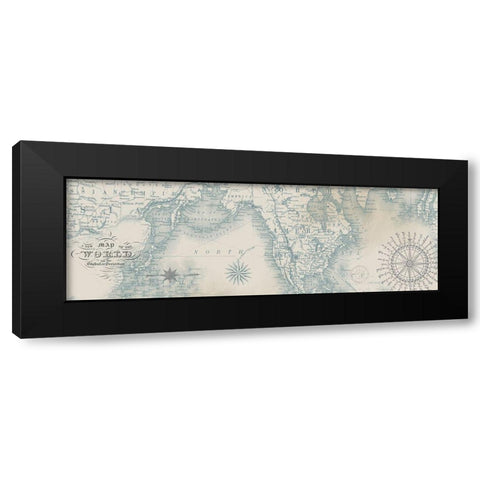 Vintage Maps 3 Black Modern Wood Framed Art Print by Allen, Candace