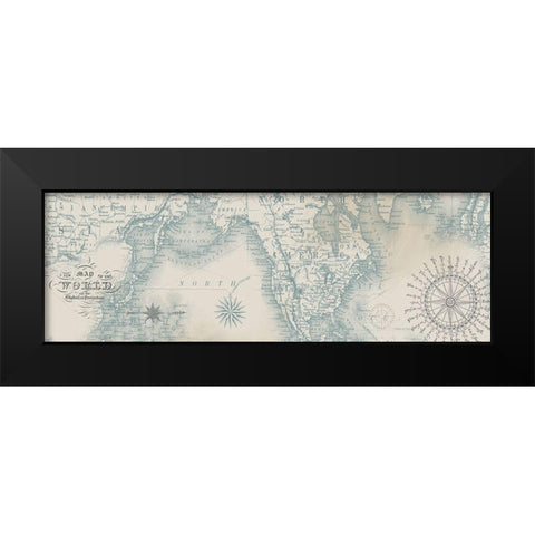 Vintage Maps 3 Black Modern Wood Framed Art Print by Allen, Candace