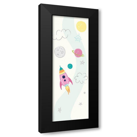 Exploring Rocket Black Modern Wood Framed Art Print with Double Matting by Lula Bijoux and Company