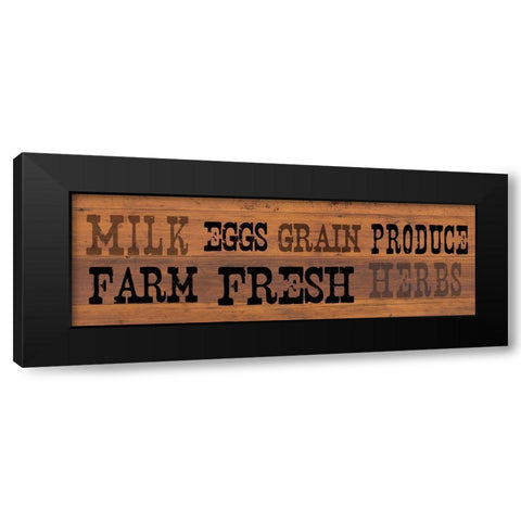 Farm Fresh 2 Black Modern Wood Framed Art Print with Double Matting by Lula Bijoux And Company