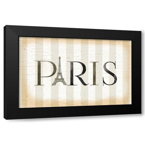Paris Icon Black Modern Wood Framed Art Print by Allen, Candace