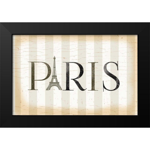 Paris Icon Black Modern Wood Framed Art Print by Allen, Candace