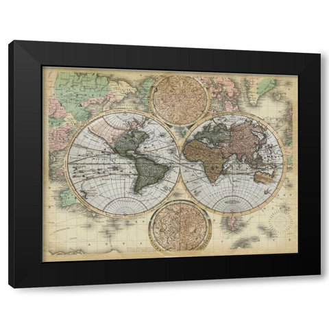 Ancient World Traveler Black Modern Wood Framed Art Print by Allen, Candace