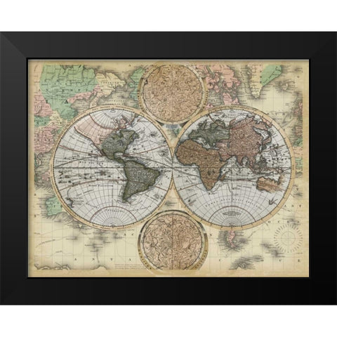 Ancient World Traveler Black Modern Wood Framed Art Print by Allen, Candace