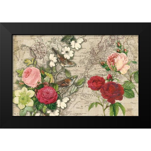 Atlas Bird Garden Black Modern Wood Framed Art Print by Allen, Candace