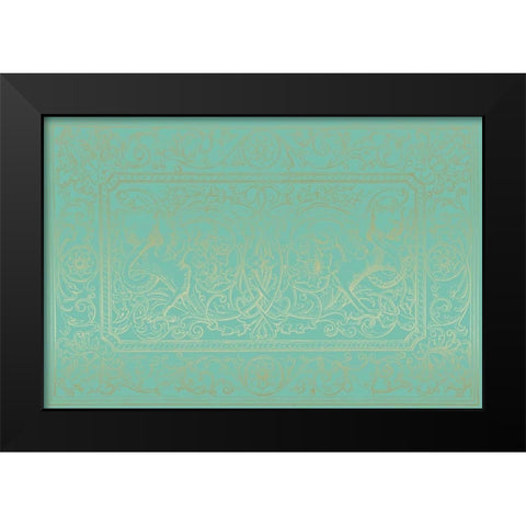 Chinois Pattern 2 Black Modern Wood Framed Art Print by Allen, Candace