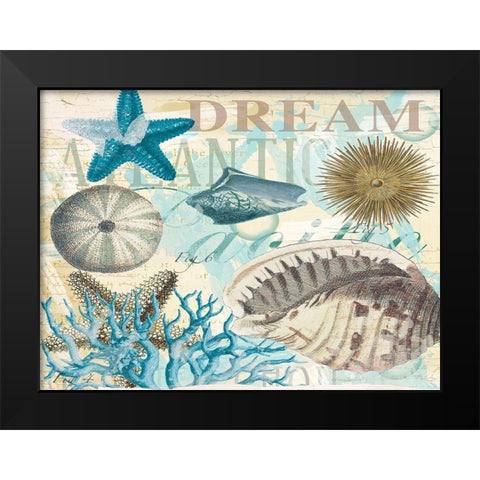Dream Shells R1 Black Modern Wood Framed Art Print by Allen, Candace