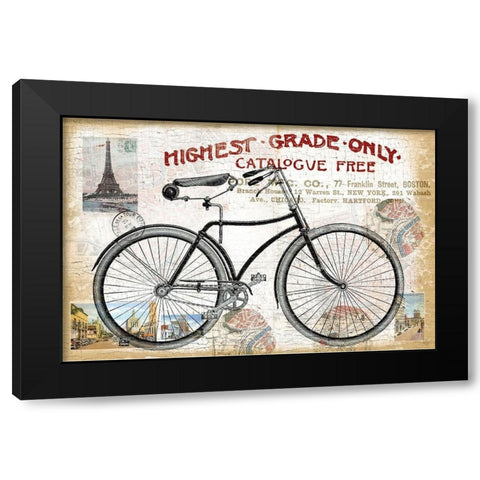 Bike Ride 1 Black Modern Wood Framed Art Print with Double Matting by Allen, Candace