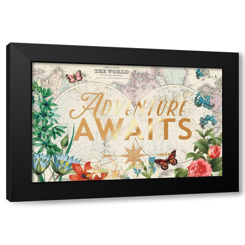 Atlas Garden 1 Black Modern Wood Framed Art Print by Allen, Candace