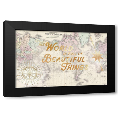 World Floral Excursion Black Modern Wood Framed Art Print by Allen, Candace