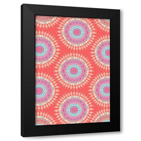 Bright Boho Bedding Black Modern Wood Framed Art Print by Allen, Candace