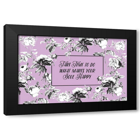 Happy Soul Black Modern Wood Framed Art Print by Allen, Candace