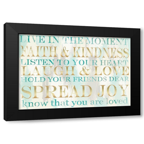 Live Inspiration 2 Black Modern Wood Framed Art Print by Allen, Candace