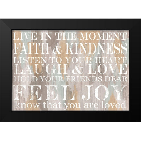 Live Inspiration 3 Black Modern Wood Framed Art Print by Allen, Candace