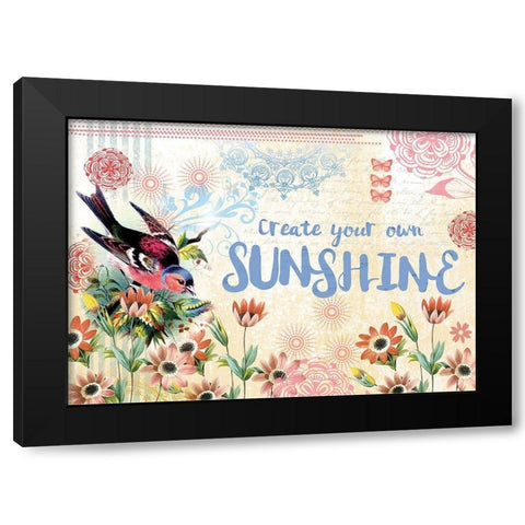 Sunshine Day Black Modern Wood Framed Art Print by Allen, Candace