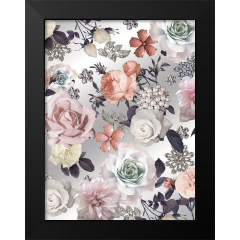 Gem Eufloria 1 Black Modern Wood Framed Art Print by Allen, Candace