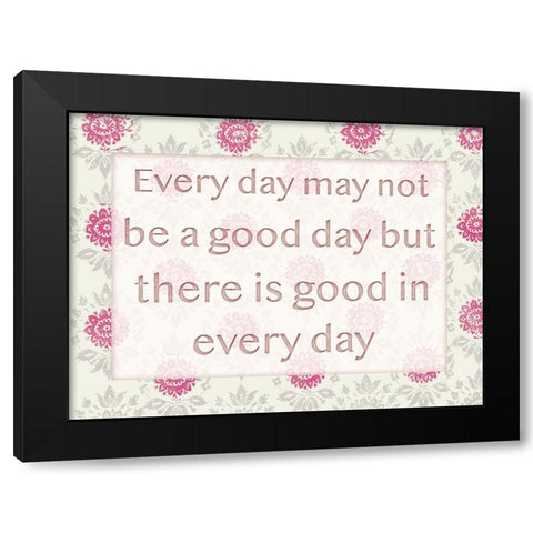 Good Days 1 Black Modern Wood Framed Art Print by Lula Bijoux and Company