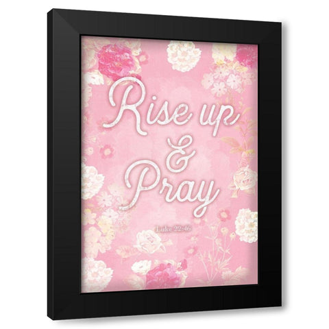 Religious 2 Black Modern Wood Framed Art Print by Lula Bijoux and Company