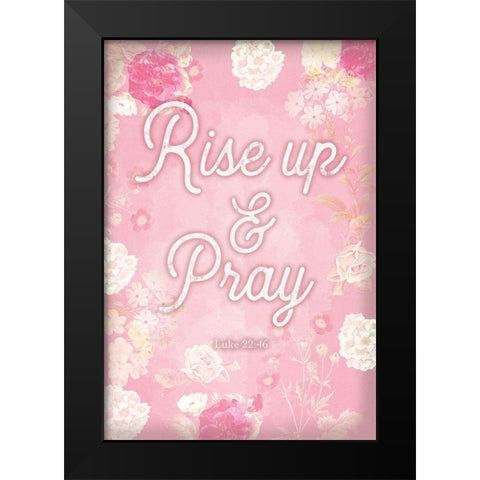 Religious 2 Black Modern Wood Framed Art Print by Lula Bijoux and Company