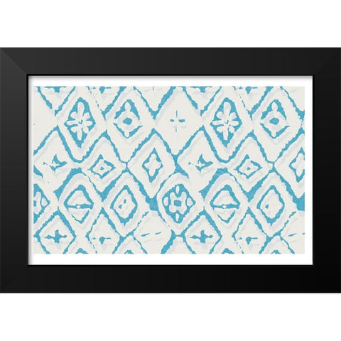 Block Print 1 Black Modern Wood Framed Art Print by Lula Bijoux and Company