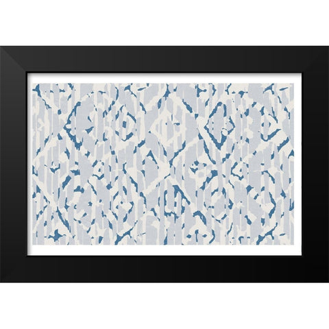 Block Print 2 Black Modern Wood Framed Art Print by Lula Bijoux and Company