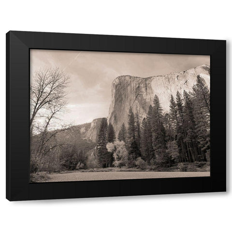 Mountain Wonder Black Modern Wood Framed Art Print with Double Matting by Lula Bijoux and Company