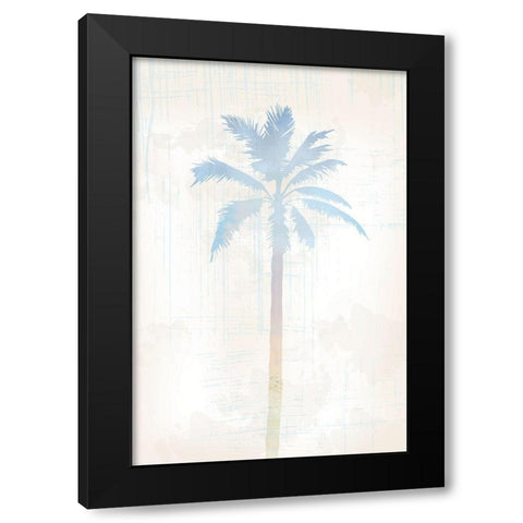 Beach Palm 2 Black Modern Wood Framed Art Print with Double Matting by Lula Bijoux and Company