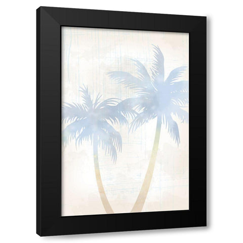 Beach Palm 3 Black Modern Wood Framed Art Print with Double Matting by Lula Bijoux and Company