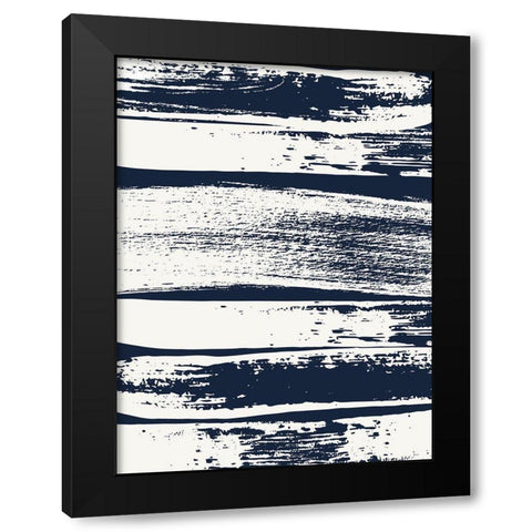 Drama Queen Stripes 1 Black Modern Wood Framed Art Print with Double Matting by Lula Bijoux And Company