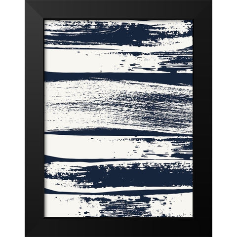 Drama Queen Stripes 1 Black Modern Wood Framed Art Print by Lula Bijoux And Company