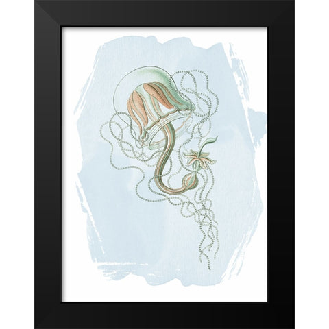 Driftwood Calm 2 Black Modern Wood Framed Art Print by Lula Bijoux and Company