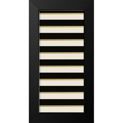 Geo Black and Gold 2 Black Modern Wood Framed Art Print by Allen, Candace