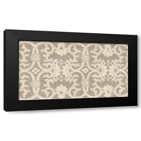 English Vintage Trellis Black Modern Wood Framed Art Print by Allen, Candace