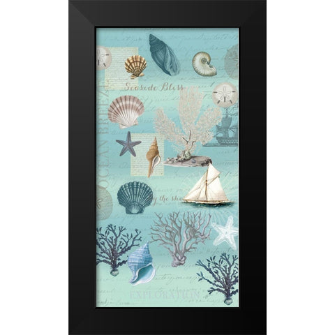 By The Sea Main 1 Black Modern Wood Framed Art Print by Allen, Candace