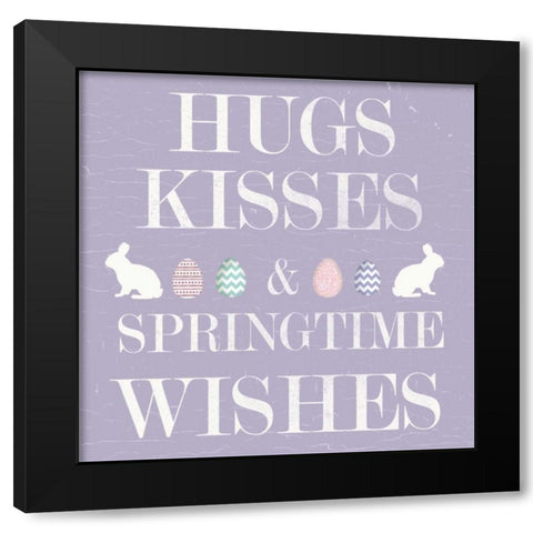 Easter Wishes Black Modern Wood Framed Art Print by Allen, Candace