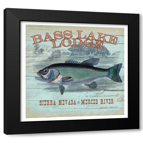 Bass Lake Black Modern Wood Framed Art Print by Allen, Candace