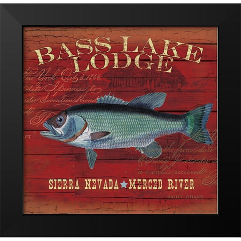 Bass Lake Black Modern Wood Framed Art Print by Allen, Candace