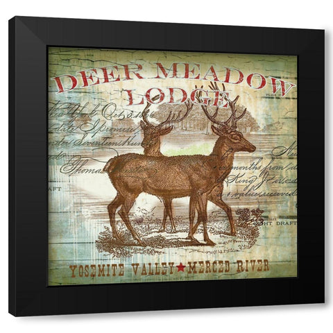 Dear Meadow Black Modern Wood Framed Art Print by Allen, Candace