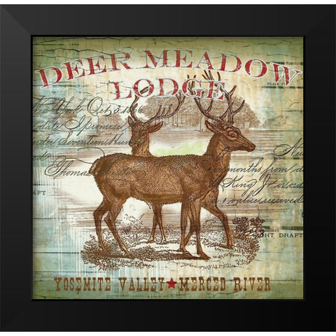 Dear Meadow Black Modern Wood Framed Art Print by Allen, Candace