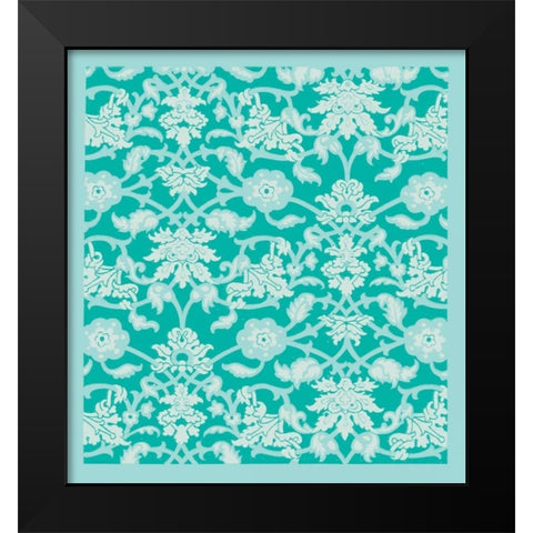 Chinois Pattern Black Modern Wood Framed Art Print by Allen, Candace