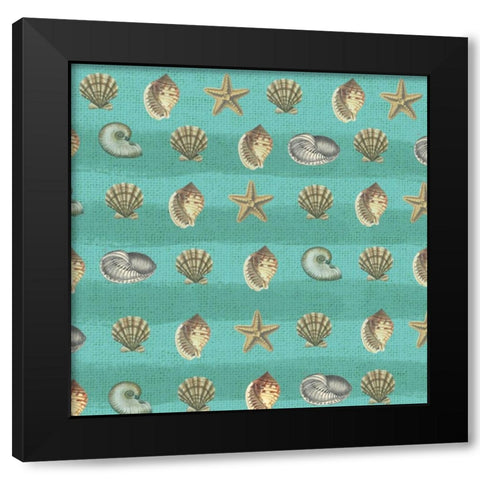 New Beachcomber 2 Black Modern Wood Framed Art Print by Lula Bijoux and Company
