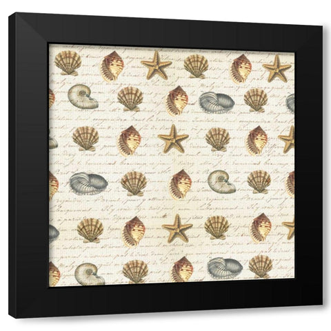 New Beachcomber 3 Black Modern Wood Framed Art Print with Double Matting by Lula Bijoux and Company