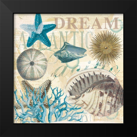 Dream Shells R1 Black Modern Wood Framed Art Print by Allen, Candace