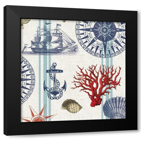 Nautical Main Black Modern Wood Framed Art Print by Allen, Candace