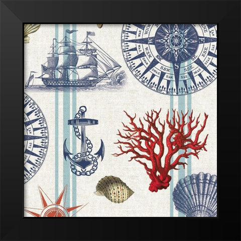 Nautical Main Black Modern Wood Framed Art Print by Allen, Candace