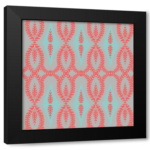 Bright Boho Fern 2 Black Modern Wood Framed Art Print by Allen, Candace
